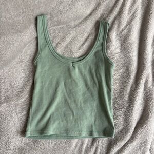 SHEIN Women’s Ribbed Tank Top in Sage Green